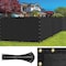 Sealtech Ultra Heavy Duty 200 GSM Privacy Fence Black6X30 NonRecycled Polyethylene Cable Zip Ties ST-206-6X30 - alternate 1
